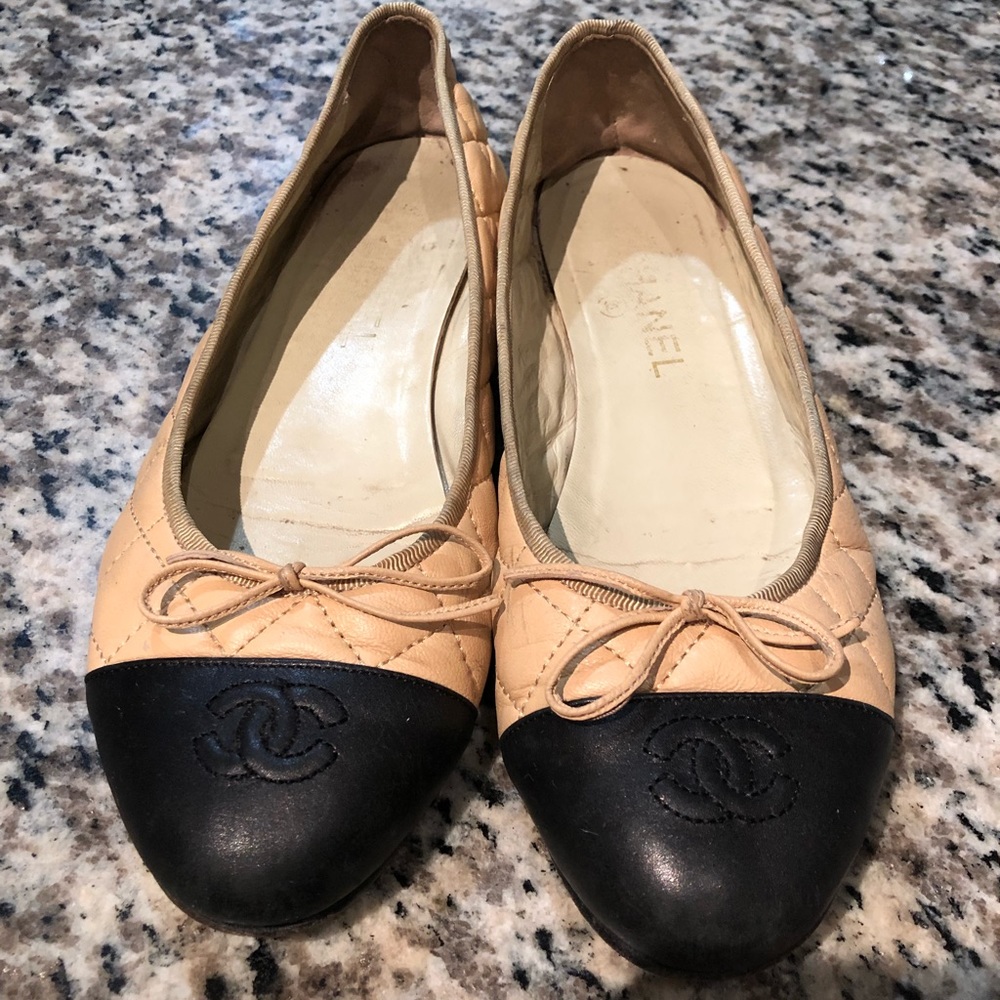 Two-Tone Chanel Flats